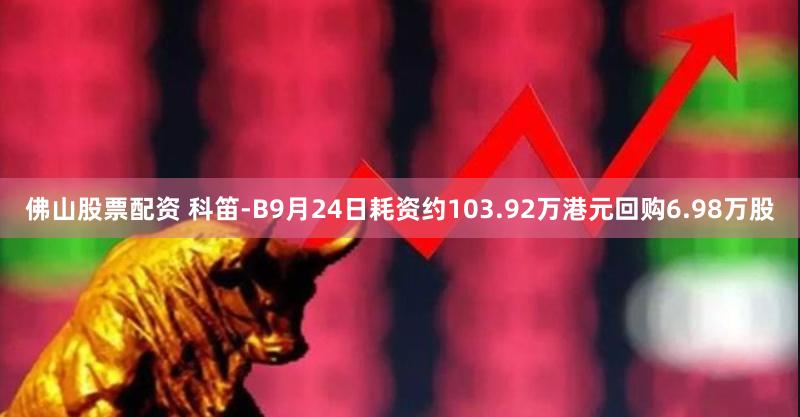 佛山股票配资 科笛-B9月24日耗资约103.92万港元回购6.98万股