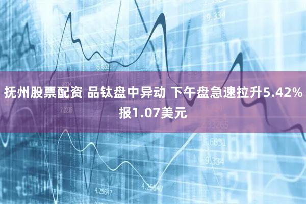 抚州股票配资 品钛盘中异动 下午盘急速拉升5.42%报1.07美元